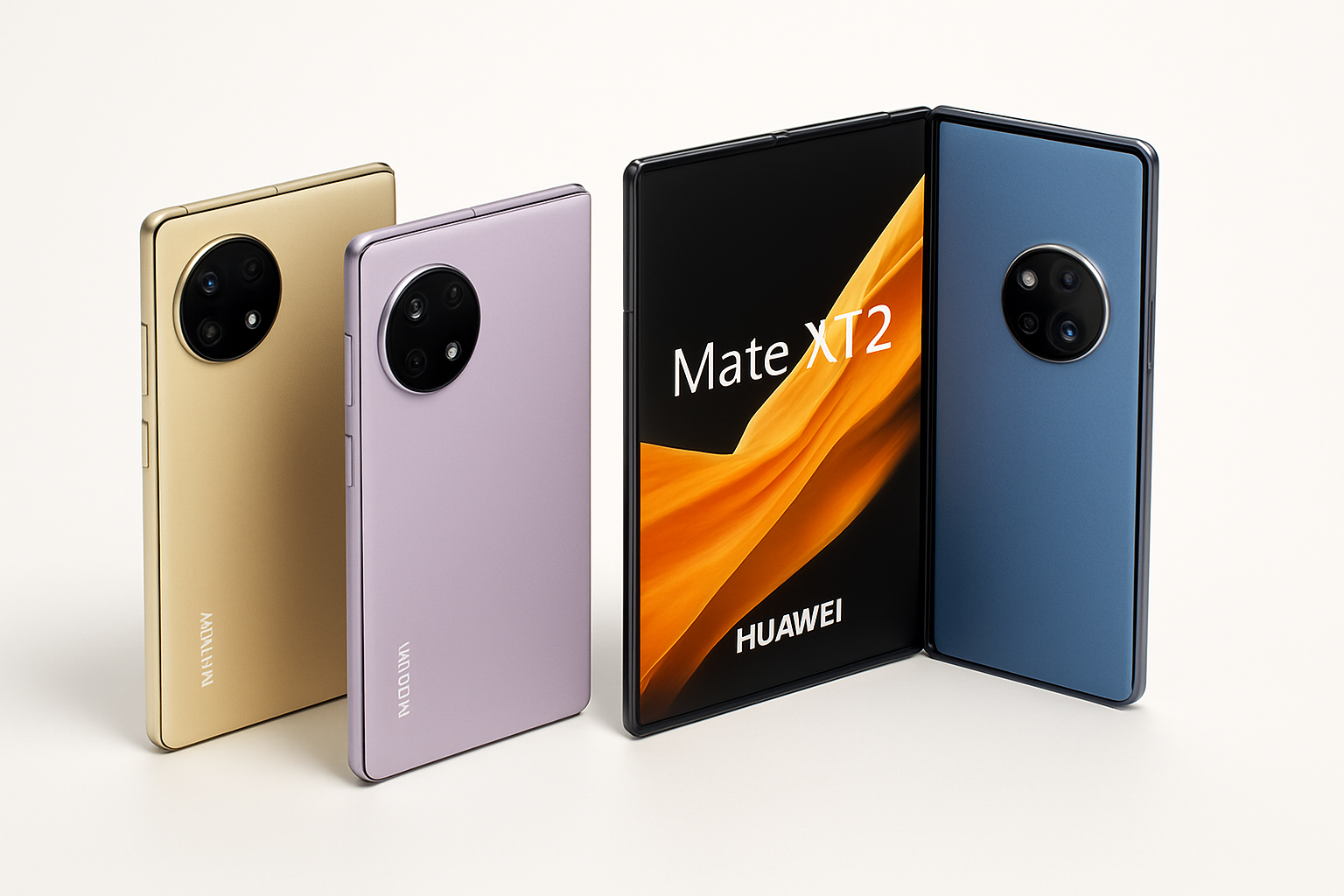 découvrez le nouveau huawei mate x2 à trois volets, qui sera bientôt disponible dans une palette de couleurs élégantes. ne manquez pas l'occasion de vous plonger dans l'univers de l'innovation mobile avec ce smartphone pliable au design futuriste.