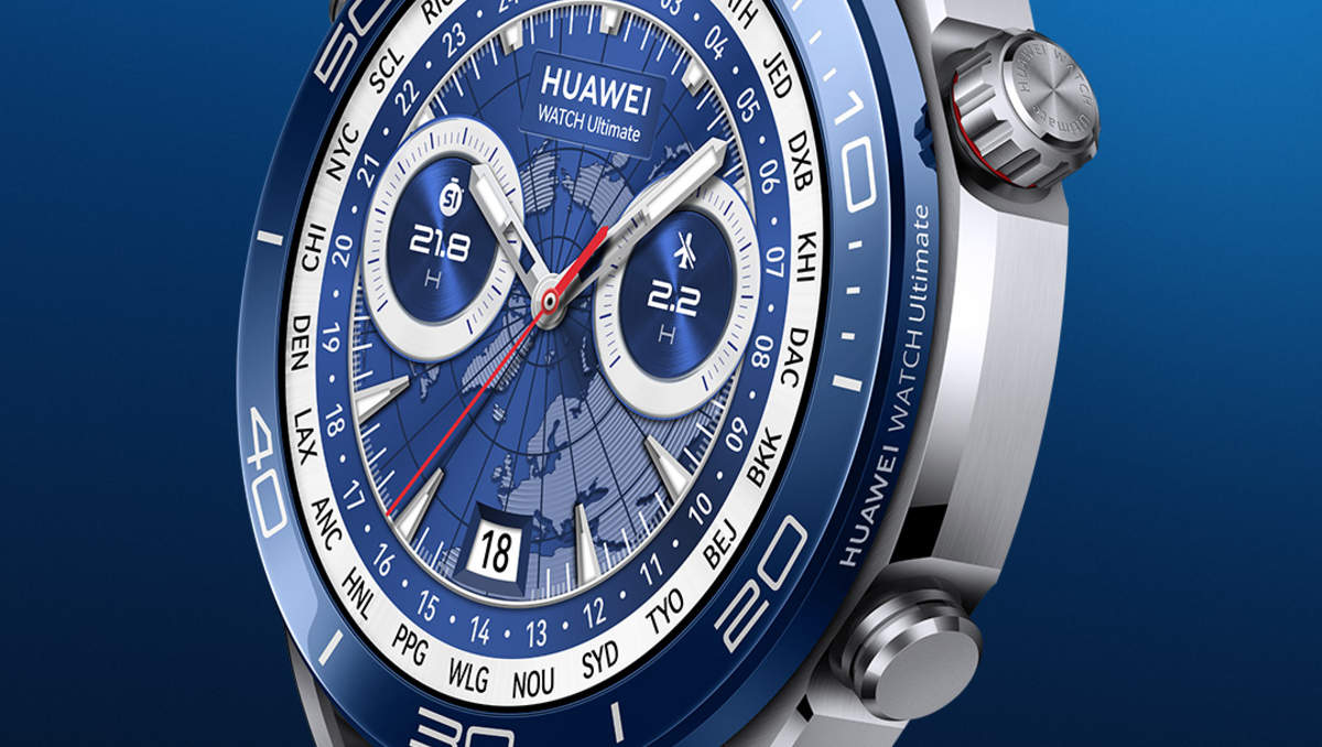 découvrez la huawei watch ultimate avec son design élégant en or et sa finition pourpre raffinée, alliant style et technologie avancée.